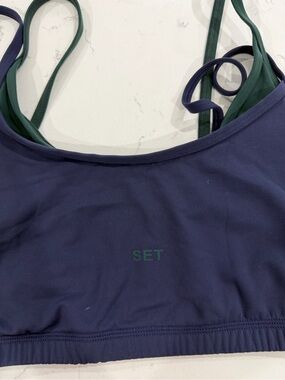 SET Women’s Navy and Forest Green Bralette
